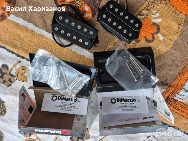 DiMarzio Titan Set – DP259FBK Bridge & DP258BK Neck (Black), снимка 3 - Китари - 53952989