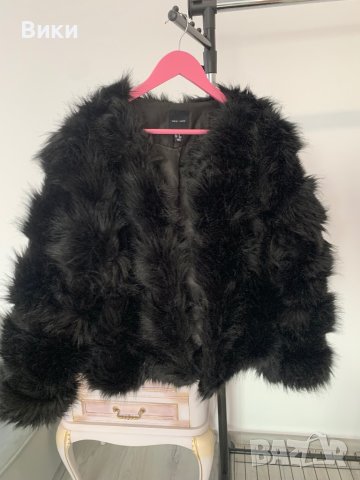 Пухено палто в размер М, снимка 9 - Палта, манта - 44407246