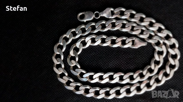 Поръчкова сребърна гривна и ланец, снимка 11 - Гривни - 49493460