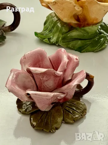  4 бр. ръчно изработени италиански свещници, снимка 10 - Декорация за дома - 49813150