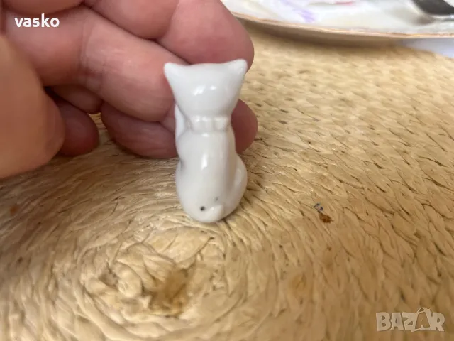 Старо порцеланово коте, снимка 3 - Колекции - 50032253