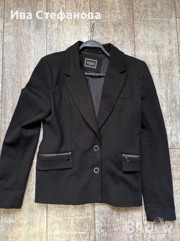 Ново черно елегантно 100 % оригинално сако блейзер Guess guess , снимка 4 - Сака - 52484537