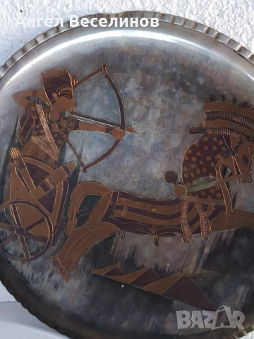 медна чиния за стена , снимка 3 - Декорация за дома - 54171411