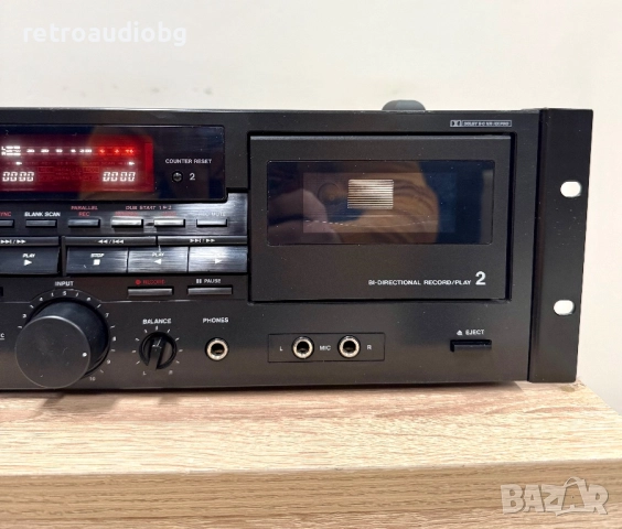 🔉Колекционерски професионален двукасетъчен дек TASCAM 202 MKIII - записващ и на двете гнезда🔉, снимка 6 - Декове - 52930262