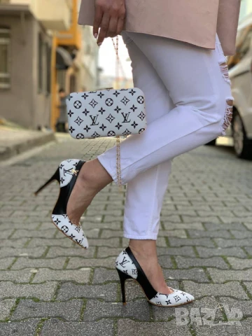 обувки на ток louis vuitton gucci, снимка 2 - Дамски ежедневни обувки - 51356078