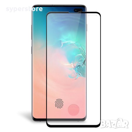 Стъклен протектор за Samsung Galaxy S10 Plus FullGlue лепило по цялата повърност FullFace версия Bla