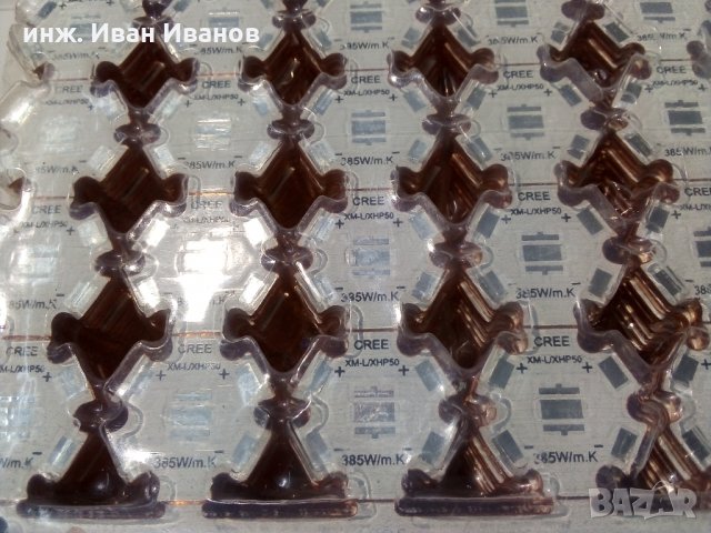 Медни печатни платки тип "звезда" за  XМ-L, XМ-L2 и XHP50 LED на CREE и 5050 LED
