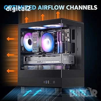 Компютър Intel Core i5 ,16GB , SSD-256 ,HDD 1TB , RGB , 24 м гаранция, снимка 3 - Геймърски - 52040117