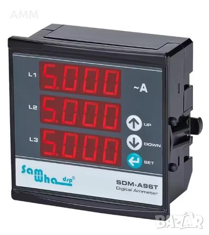 Цифров трифазен амперметър 150А., снимка 2 - Друга електроника - 52946538