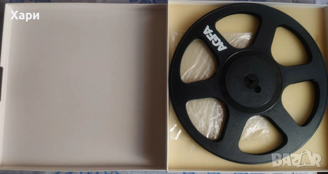 Кутия и магнетофонна ролка 26 см AGFA, снимка 3 - Аудиосистеми - 53929583