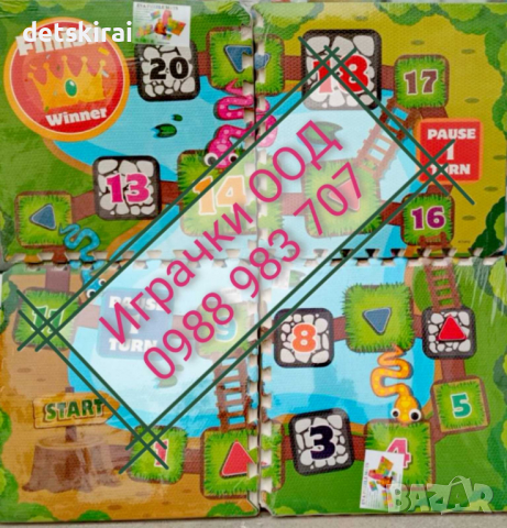 Пъзел Ева - постелка за под -4плочки по 60/60см покриват 120/120см, снимка 2 - Други - 30605118