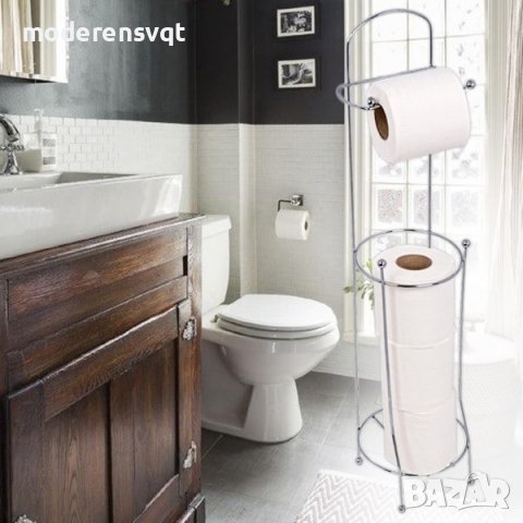 Метална стойка за тоалетна хартия, снимка 4 - Други стоки за дома - 37616359