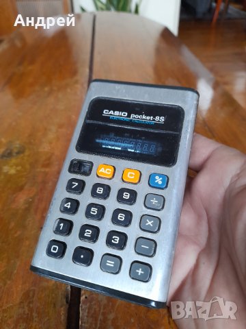 Стар калкулатор Casio Pocket-8S, снимка 2 - Други ценни предмети - 42908907