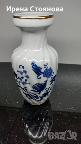 Ваза с декор син лук, без маркировка. , снимка 9 - Вази - 44817448