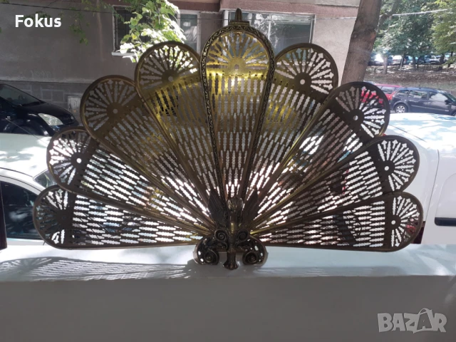 Невероятна барокова менсингова решетка за камина, снимка 2 - Антикварни и старинни предмети - 50941593