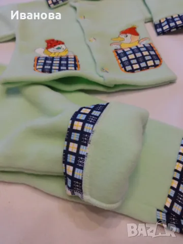 Разпродажба 3 бр. Нови поларени бебешки комплекта за 36 лв. общо, 12 лв, снимка 8 - Комплекти за бебе - 49189133