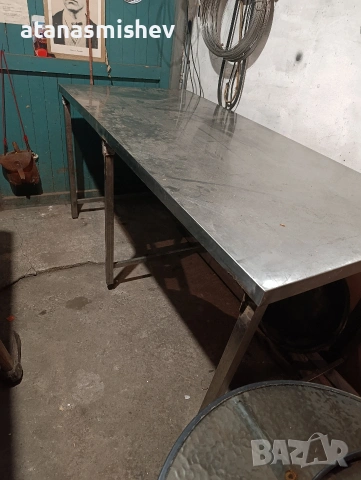 Маса от неръждаема стомана , снимка 3 - Обзавеждане на кухня - 54308253