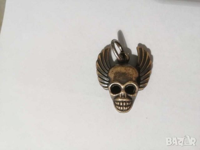 Месингов рокерски медальон. , снимка 2 - Колиета, медальони, синджири - 29738293