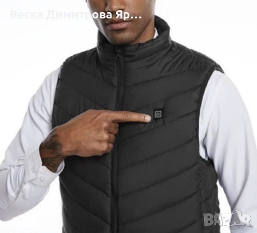 Електрическа жилетка с отопление HotVex USB Heated Vest – с 9 зони на отопление, снимка 4 - Други - 52024320