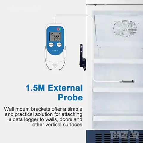 Нов Цифрова сонда Уред Регистратор на данни за температурата и влажността, снимка 3 - Други стоки за дома - 50038566