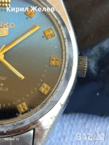 Колекционерски часовник SEIKO 5 CRISTAL 25 JEWELS рядък за КОЛЕКЦИЯ 34363, снимка 5 - Антикварни и старинни предмети - 51092659