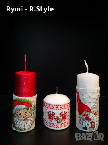 Коледни подаръчета свещи, снимка 4 - Декорация за дома - 30849618
