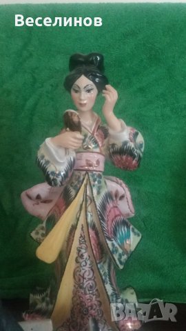 Статуетка статуетки на Японка - италиянски порцелан, снимка 2 - Статуетки - 31620101