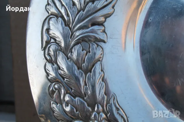 Сребърна фруктиера, снимка 4 - Антикварни и старинни предмети - 49575986