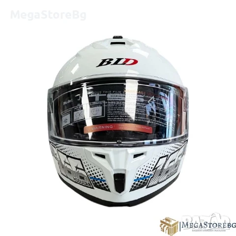 Модуларна Каска 166 - Размер S, M, L, XL - Бяло/Синьо, снимка 3 - Аксесоари и консумативи - 50720041