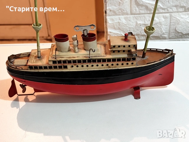 Механична Играчка Парен Лайнер Германия., снимка 6 - Колекции - 53087869