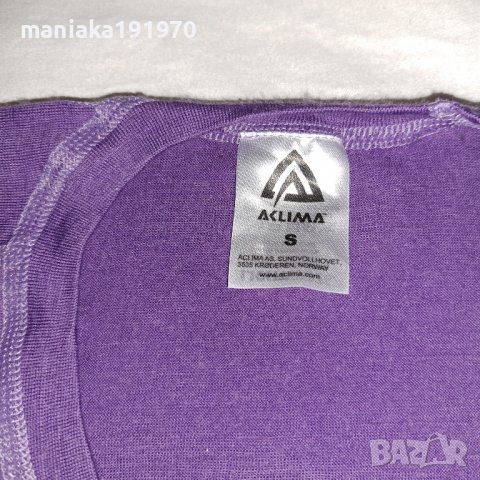 ACLIMA (S) дамска термо  блуза 100% мерино вълна, снимка 5 - Тениски - 38565206