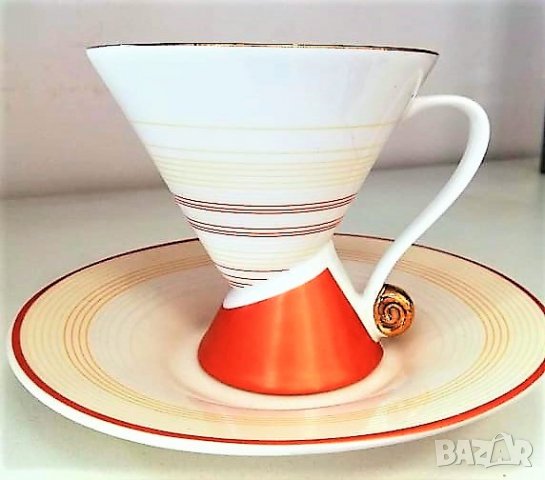 Чаши за кафе и чай фин порцелан с чинийка, снимка 7 - Чаши - 23043738