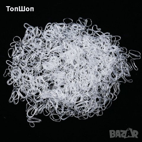 1000 бр. Силиконови ластици за коса , снимка 7 - Аксесоари за коса - 31511707