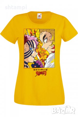 Дамска тениска Demon Slayer Rengoku VS Akaza,Анимация,игра,Празник,Повод., снимка 9 - Тениски - 38058329