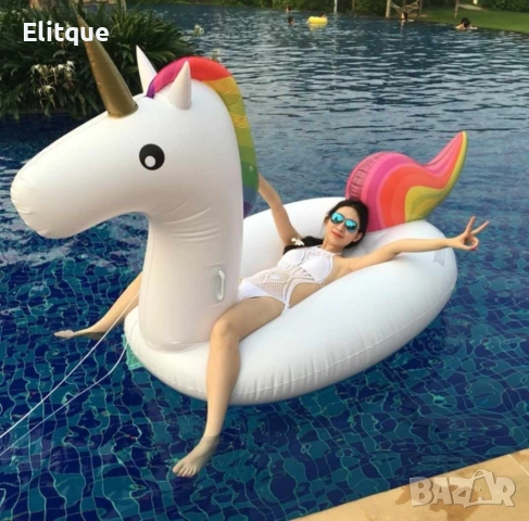 Плувайте с комфорт и стил с нашите надуваеми шезлонги-Фламинго, Еднорог или Лебед
