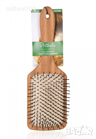 Четка за коса Mibella, 16,5 см., бамбук, внос от Германия