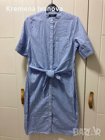RALPH LAUREN Wilda striped shirt dress, размер 4 (S/M), снимка 15 - Рокли - 51114374
