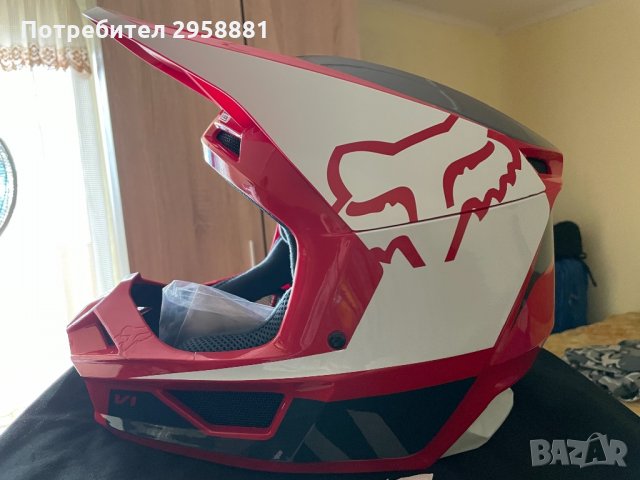 Каска Fox V1 Motocross  размер XXL 63-64см, снимка 1 - Други спортове - 31865871