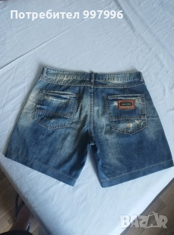 къси дънки- DSQUARED- унисекс-XL размер, снимка 2 - Къси панталони - 50990528