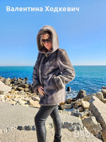 ❌️ Намаление Ексклузивно палто от норка Италия, снимка 8 - Палта, манта - 44596385