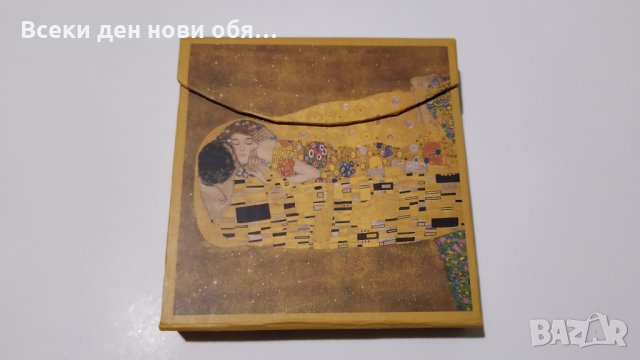 Густав Климт "Целувката" компактно тефтерче , снимка 7 - Други - 29273749