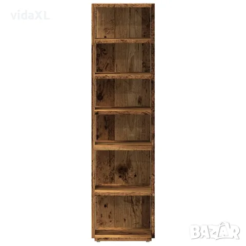 vidaXL Шкаф за обувки, старо дърво, 28x27x102 см, инженерна дървесина, снимка 4 - Шкафове - 56148210