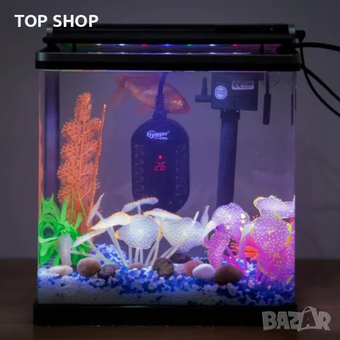 Hygger потопяем цифров нагревател за аквариум 50 W., снимка 2 - Оборудване за аквариуми - 48487417