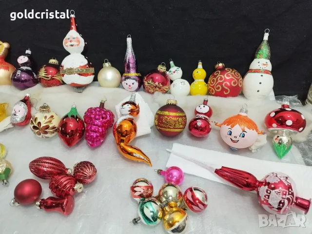Стъклени играчки за елха връх връх, снимка 11 - Антикварни и старинни предмети - 36241624