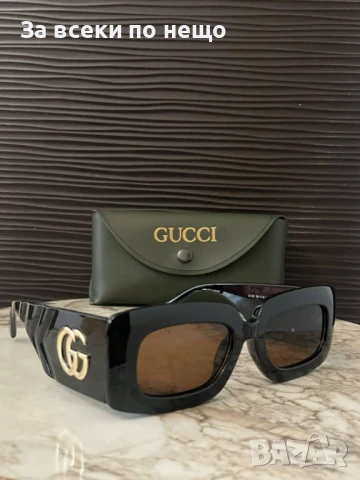 Gucci Слънчеви Очила С UV400 Защита С Калъф, Кърпа И Сертификат 😎🕶 Код VF1