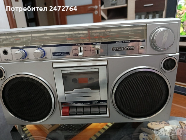 Касетофон Sanyo , снимка 4 - Радиокасетофони, транзистори - 54208596
