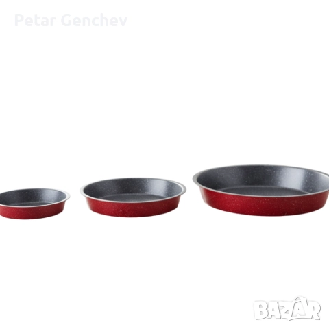 Премиум кръгла тава с мраморно покритие – идеална за сладкиши и печени ястия, снимка 7 - Съдове за готвене - 52540729