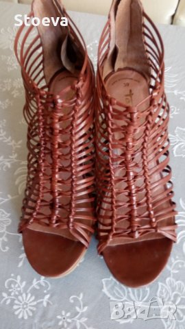 Дамски елегантни сандали №39- естествена кожа, снимка 2 - Сандали - 29438666