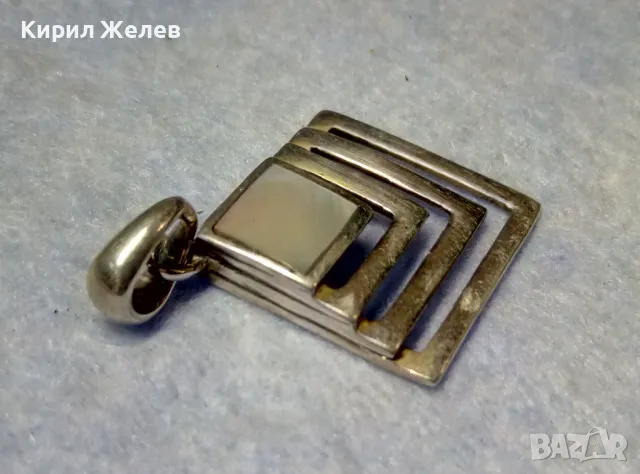 NIKOL@S АВТОРСКИ СЕДЕФЕН СРЕБЪРЕН МЕДАЛЬОН СРЕБРО 925 РЪЧНА РАБОТАна ИЗВЕСТНИЯ БИЖУТЕР НИКОЛАС 32107, снимка 3 - Колиета, медальони, синджири - 49886051