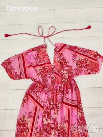 Широка рокля, снимка 2 - Рокли - 50502989